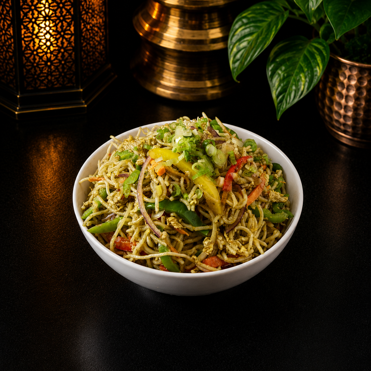 Gongura Egg Noodles (Sorrel Leaf Egg Noodles).