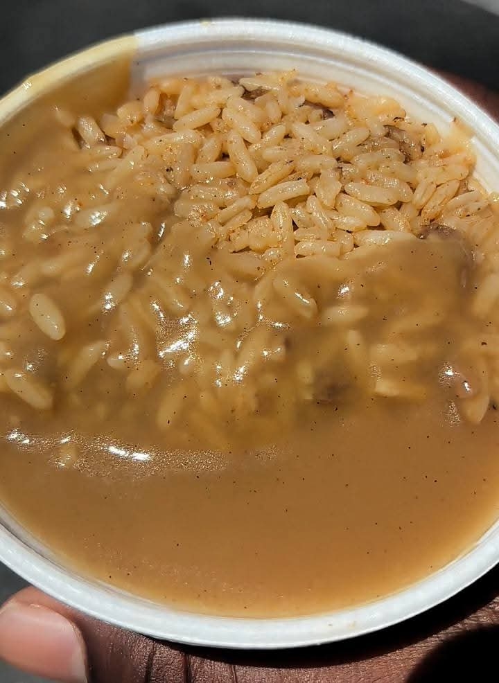 Rice & Gravy.