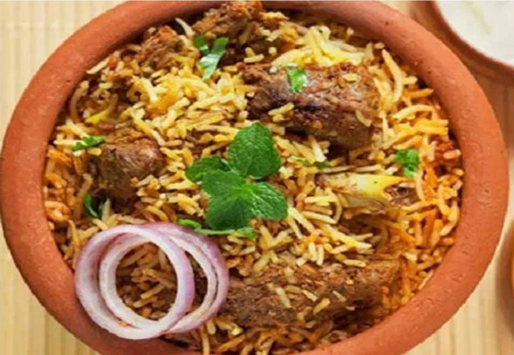 Gongura Goat Biryani.