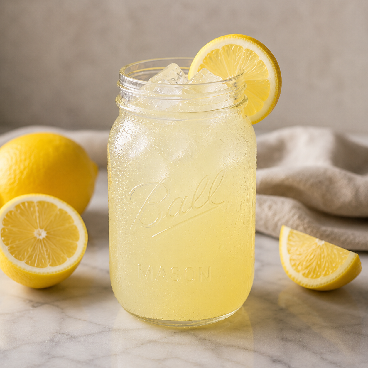 FRESH LEMONADE.