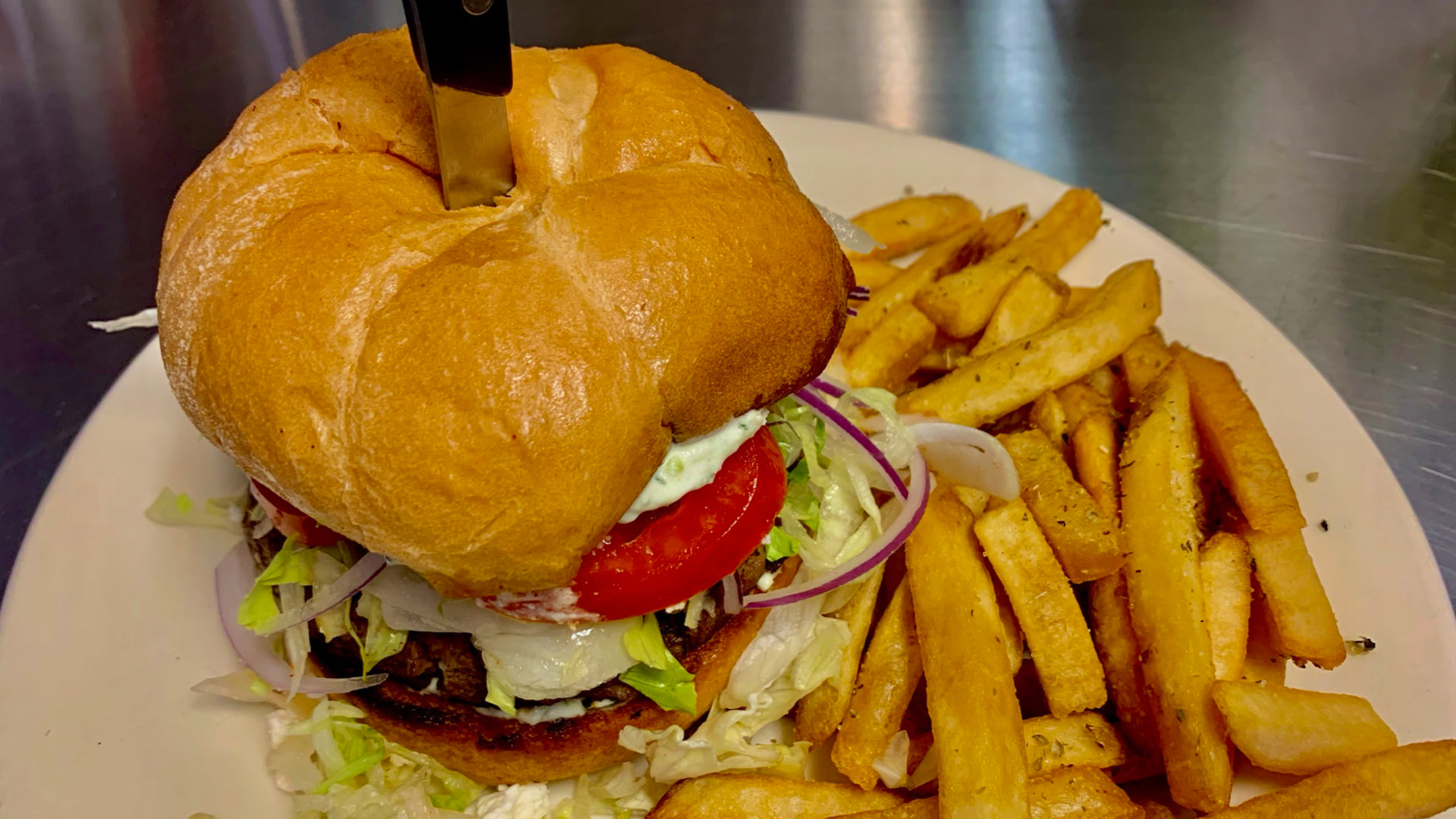 Greek Burger.