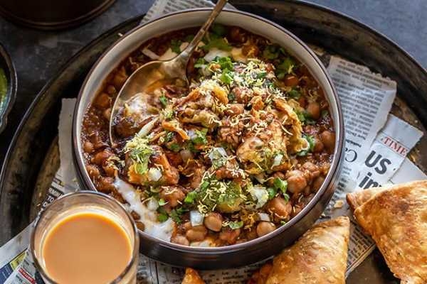 Samosa Chole Chat.