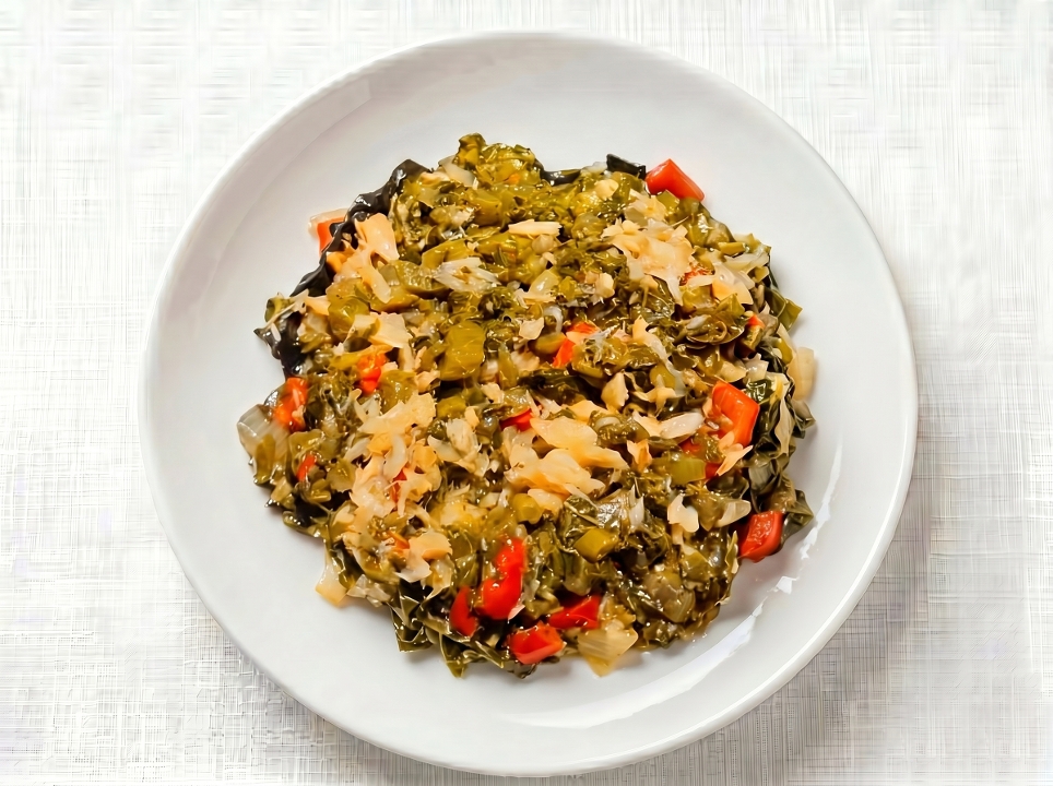 Medium Callaloo and Saltfish.