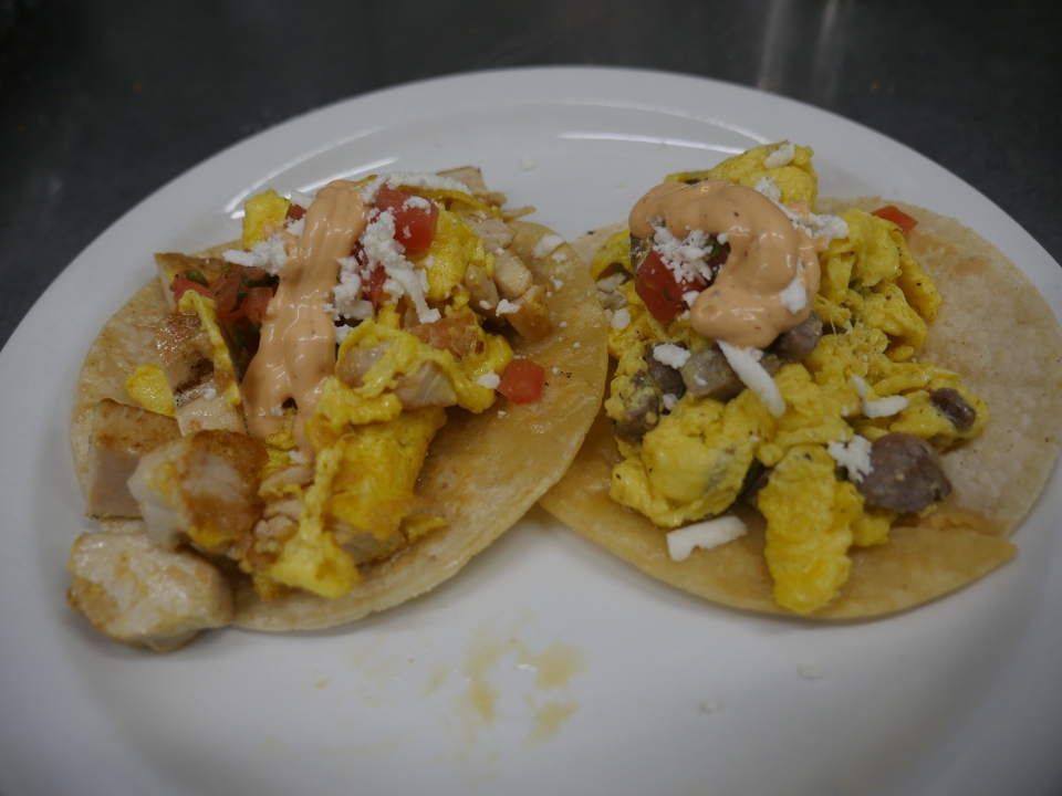 Breakfast Tacos.