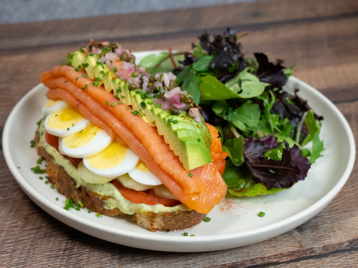 Smoked Salmon Avocado Toast.