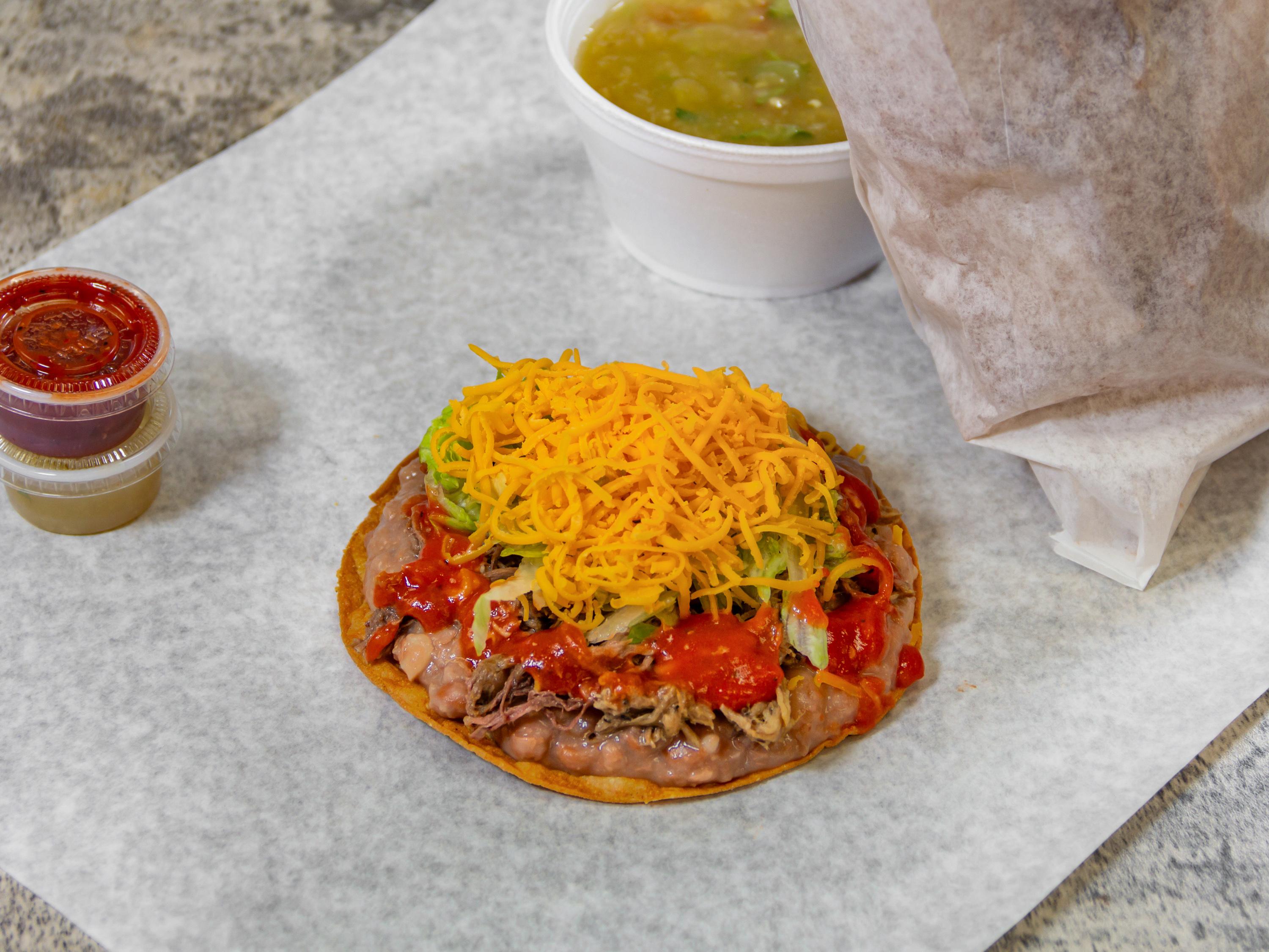Bean & Beef Tostada.