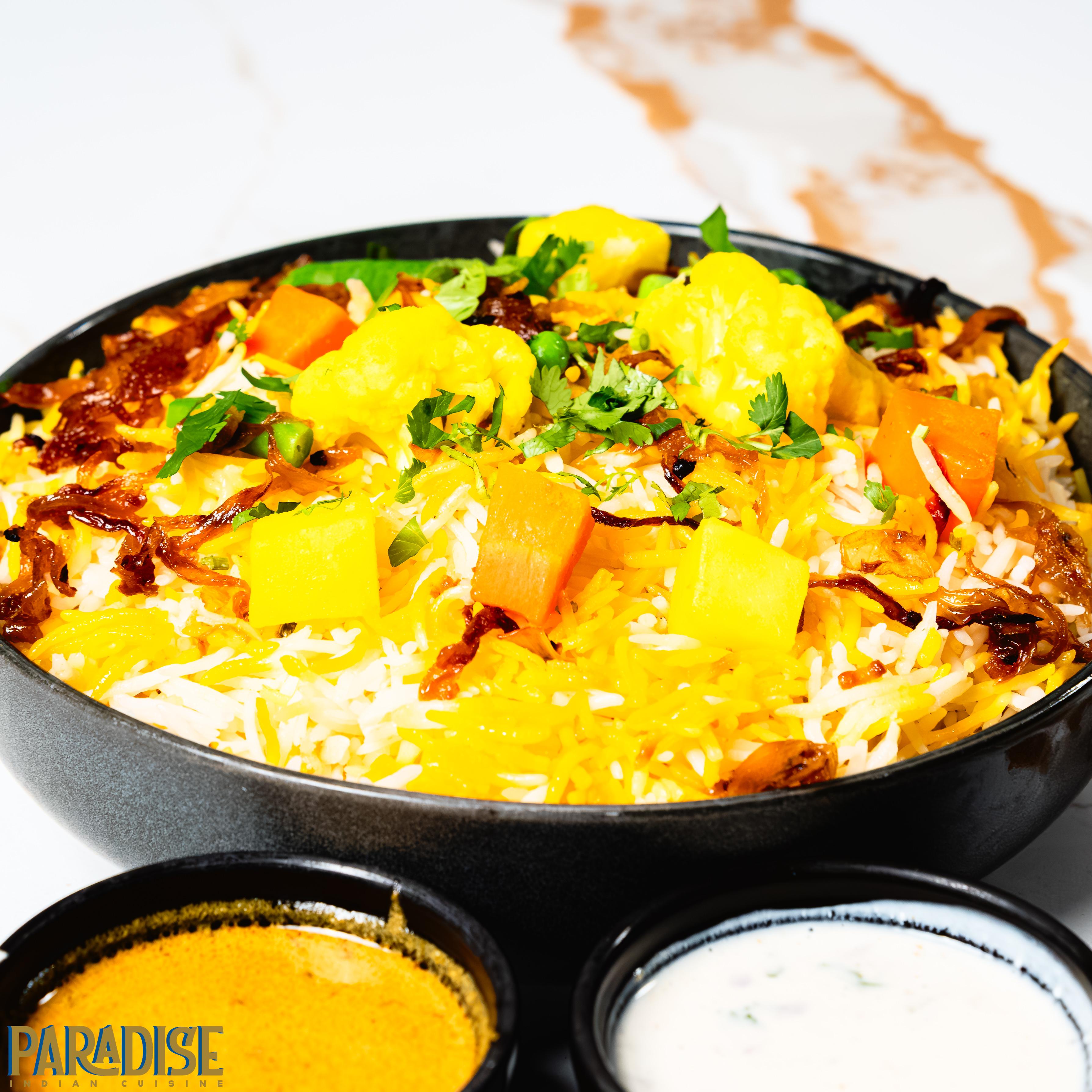 Vegetable Biryani.