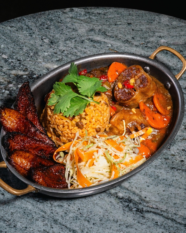 Oxtail Rice and Peas.