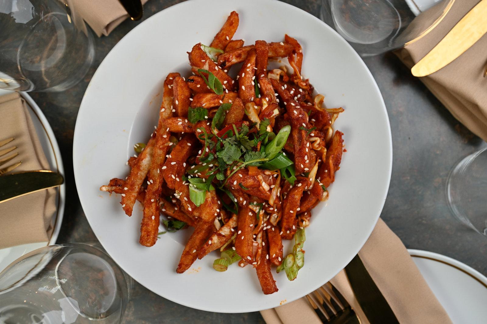 Honey Chilly Potatoes -11$.