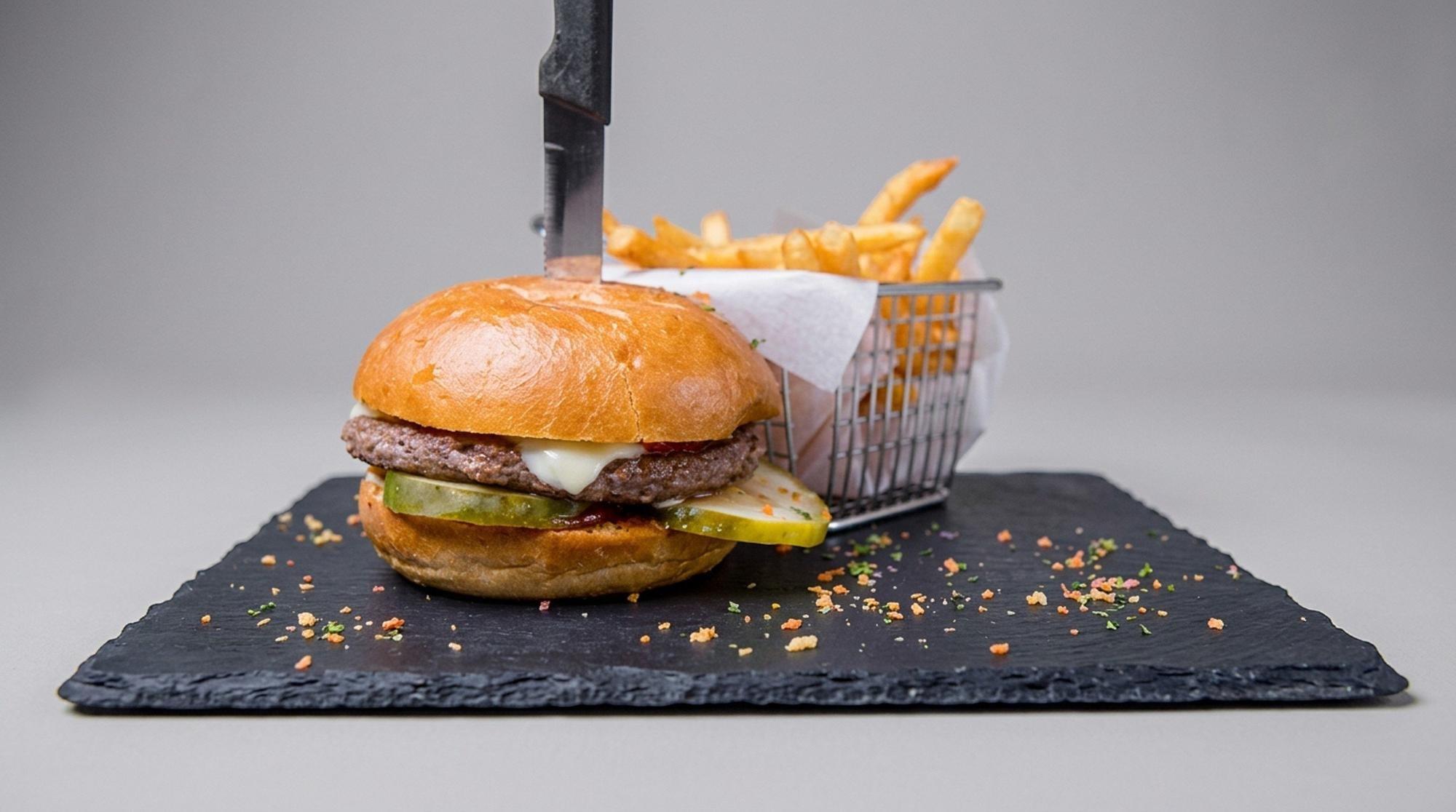 1/2 lb Cheeseburger.