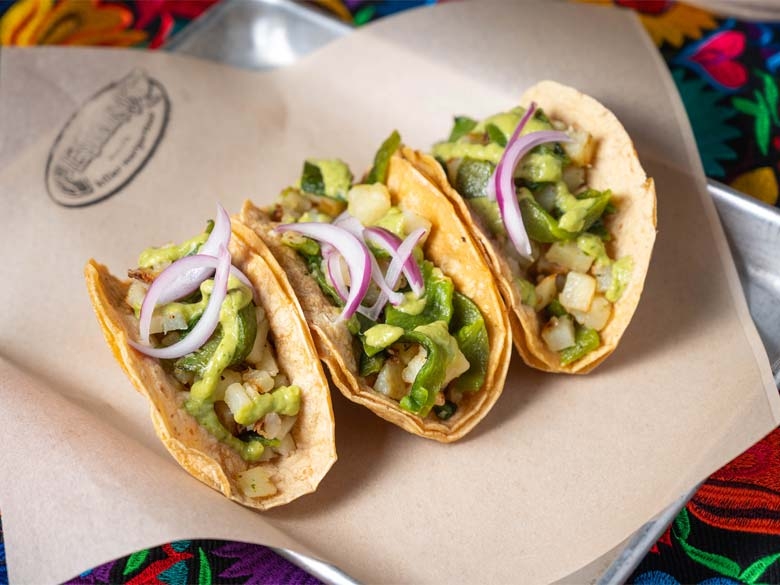 Papas Con Rajas Tacos.