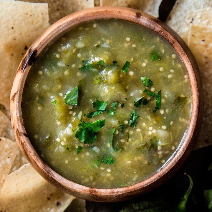 1/2 Pint Tomatillo Salsa.