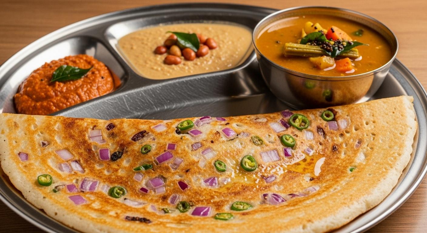 Onion & Chili Dosa.