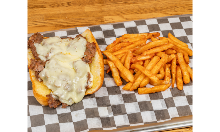 Steak and Cheese w/ Fries.