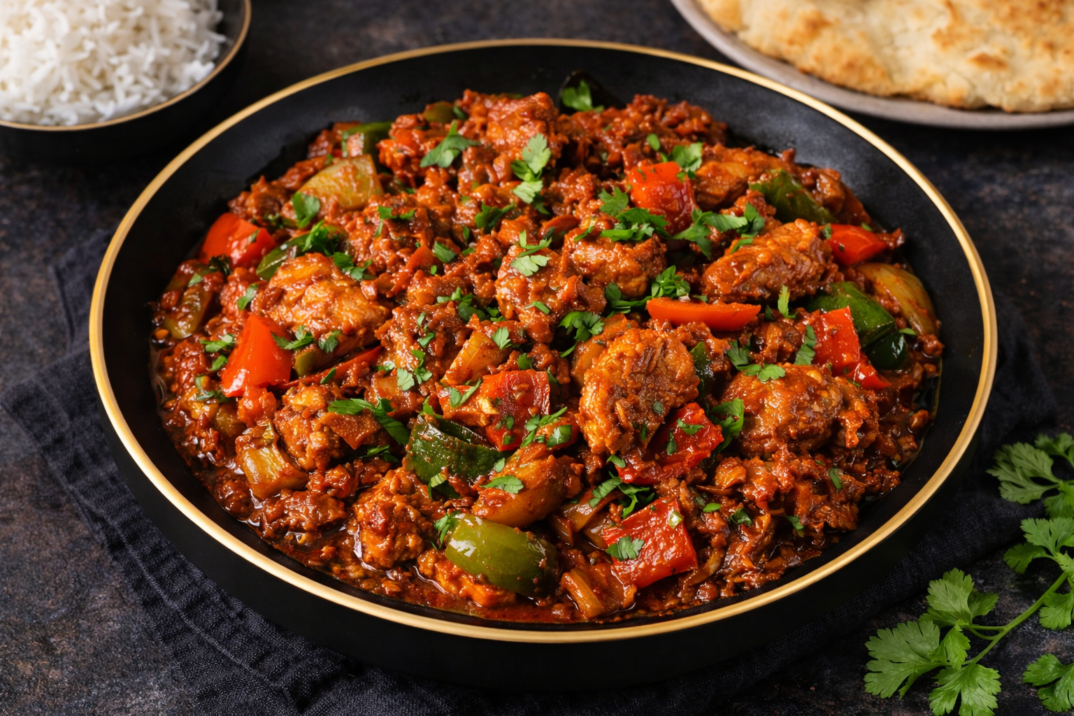 Chicken Jalfrezi.