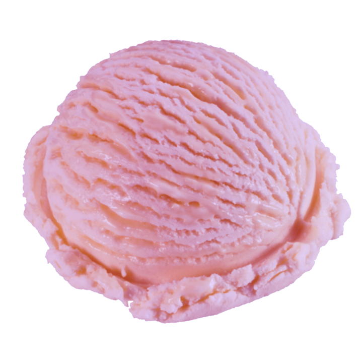 Strawberry 1 scoop.