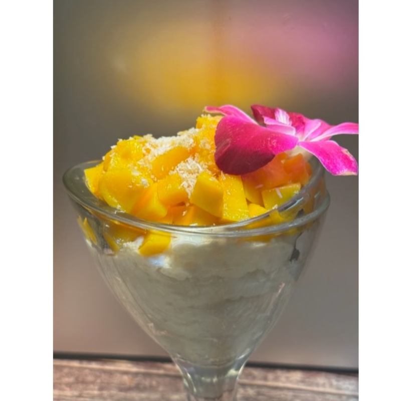 Coconut Sticky Rice w/Fruit.
