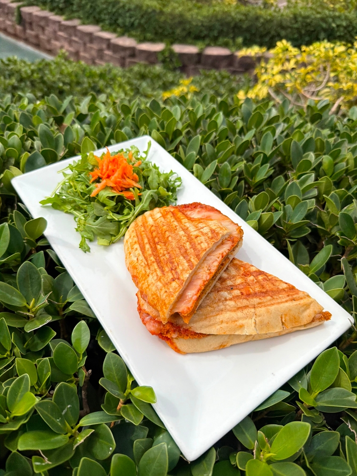 Eggplant Parm Panini.