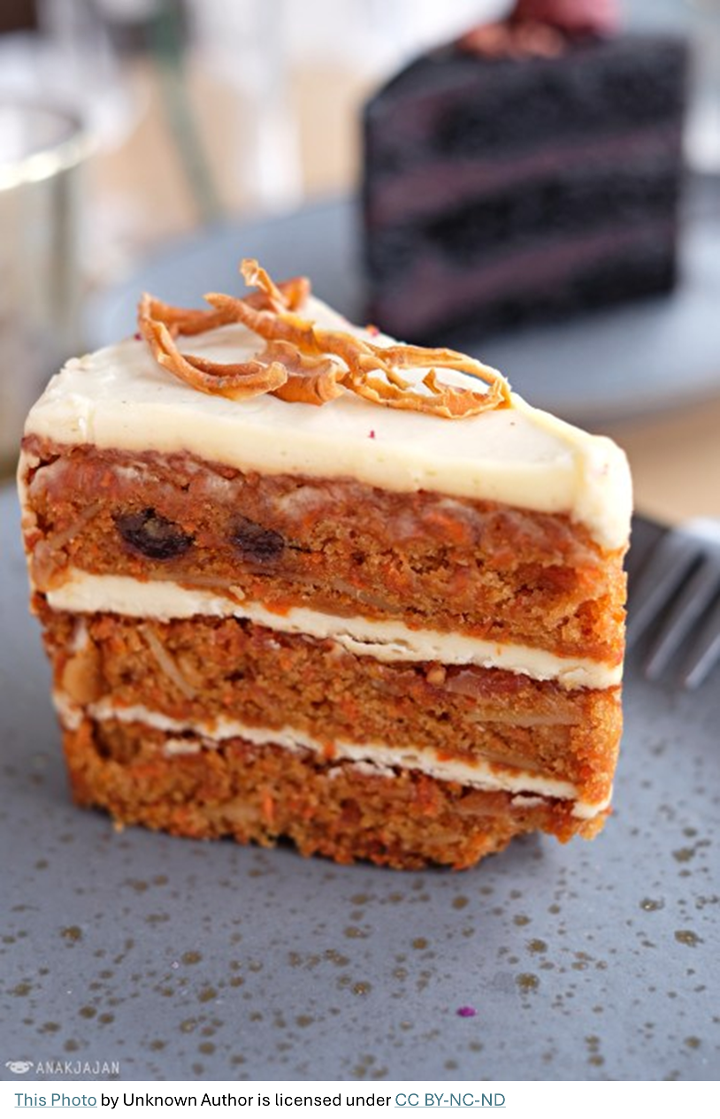 Carrot Cake Slice.