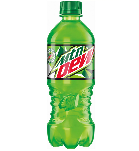 20oz Mt Dew.