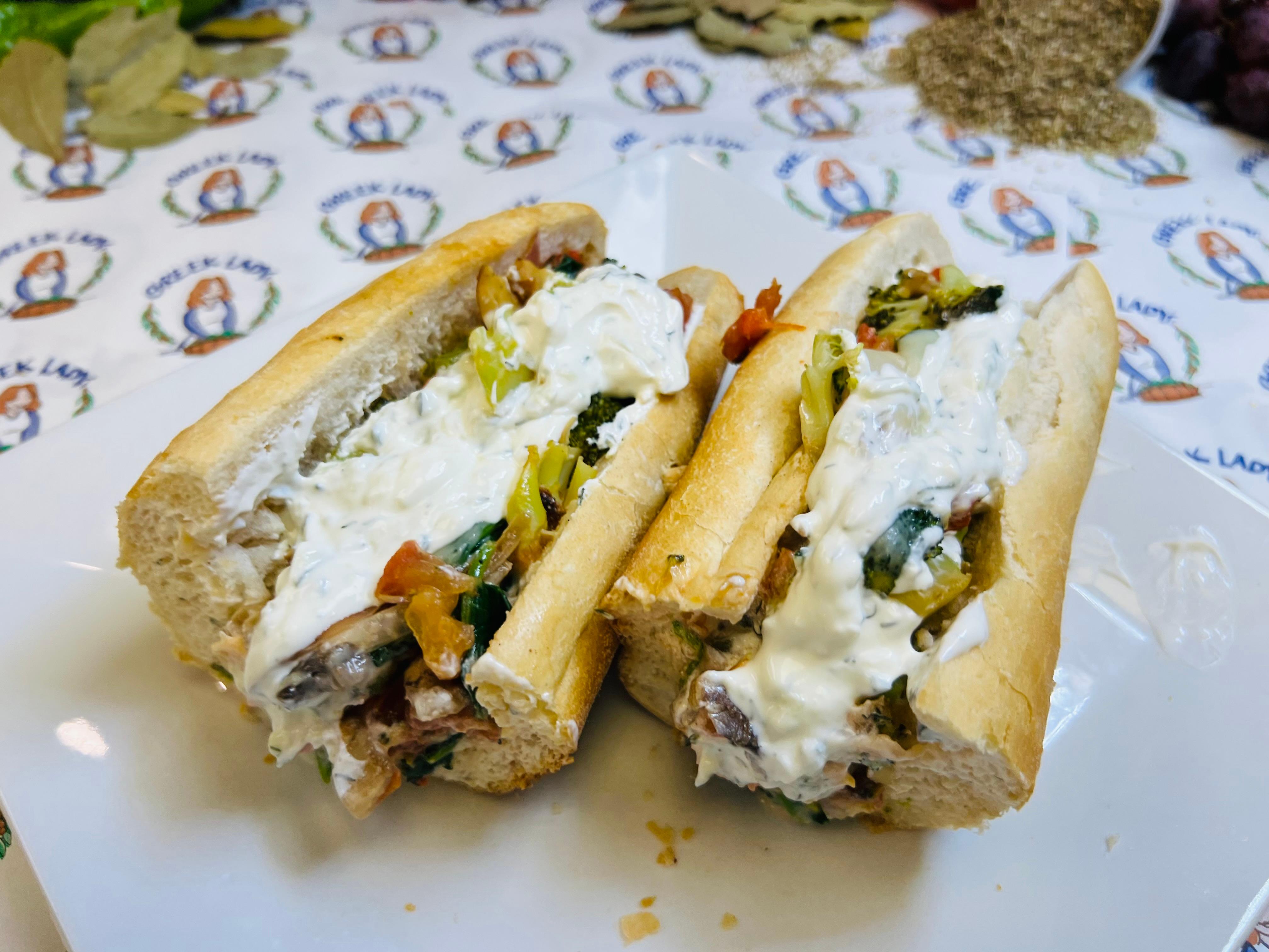 Grilled Veggie Hoagie.