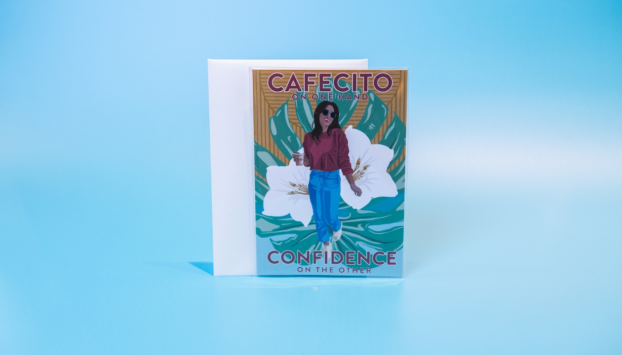 CAFÉCITO GREETING CARD.