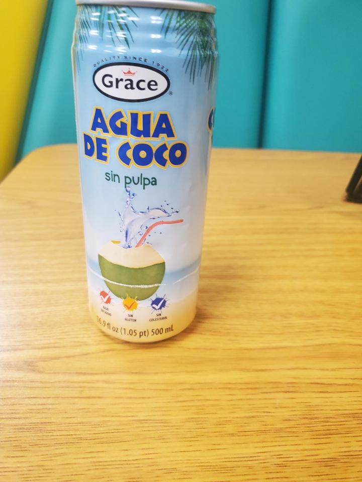 Grace Can Coconut Water.