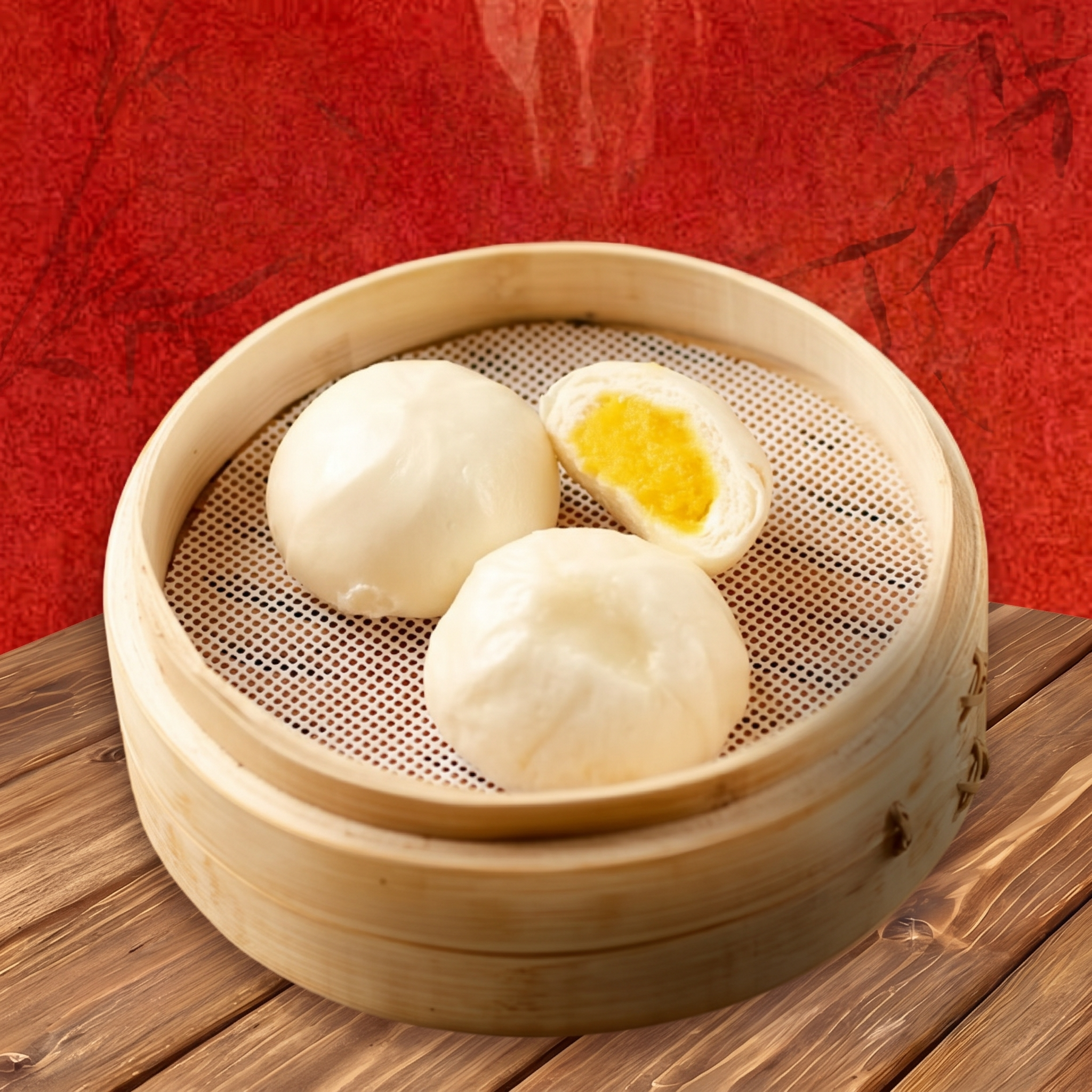 J6. 香滑蓮蓉包/Lotus Seed Paste Buns.