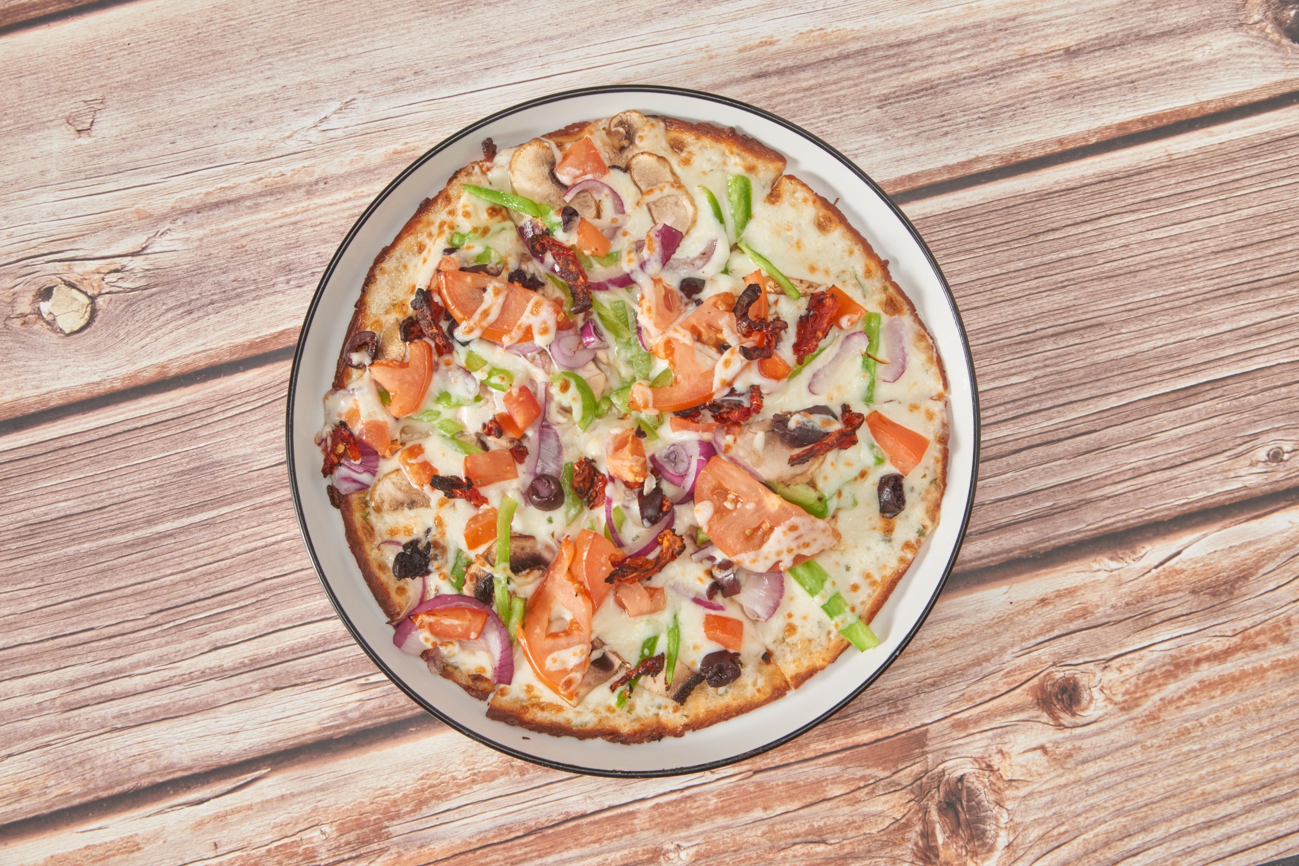 The Vegetarian Pizza.