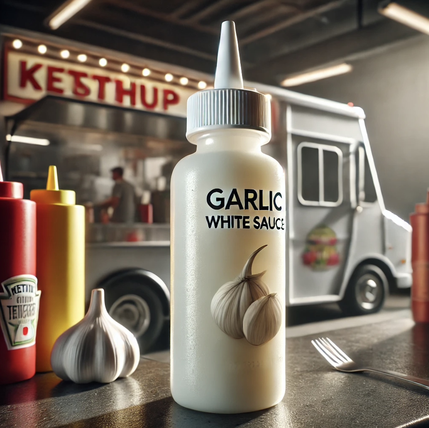 NEW YORK WHITE GARLIC SAUCE.