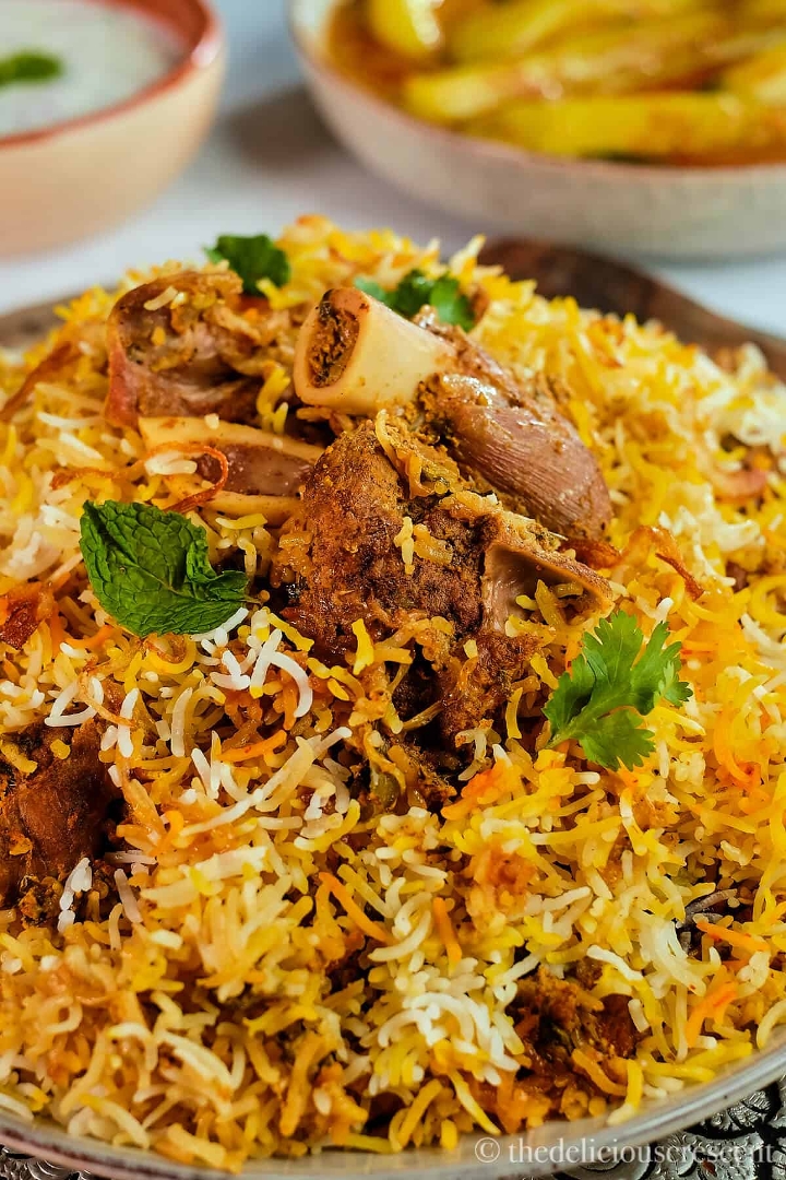 Goat Biryani (Half Tray).