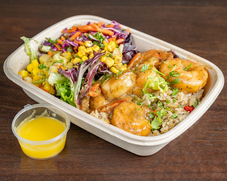 JERK SHRIMP BOWL.