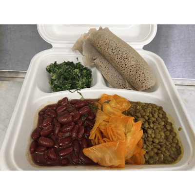 ETHIOPIAN SPICED VEGETABLE CURRY (V).