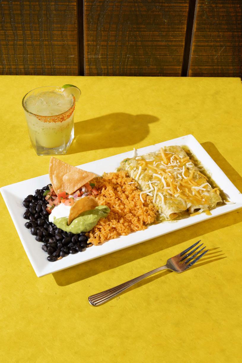 Enchiladas Suizas Platter.