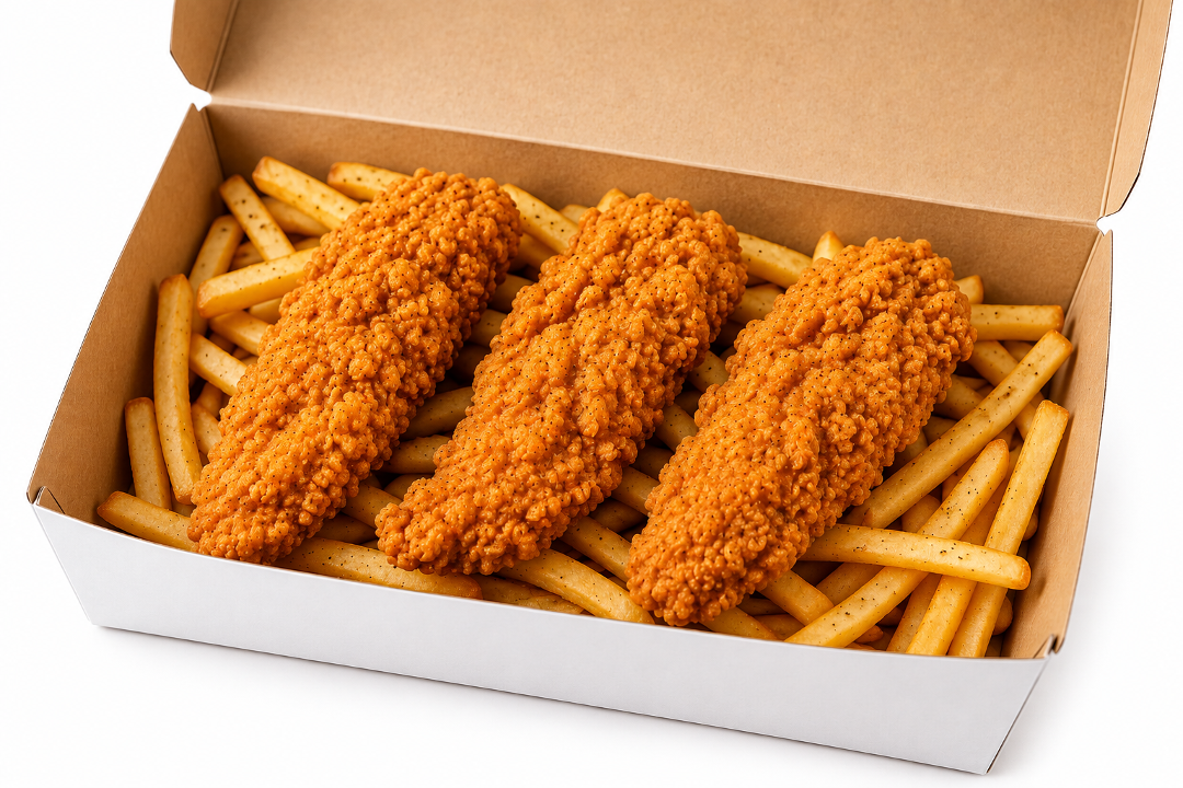 3 CHICKEN TENDERS COMBO.