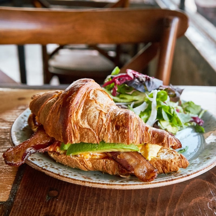 Croissant Breakfast Sandwich.