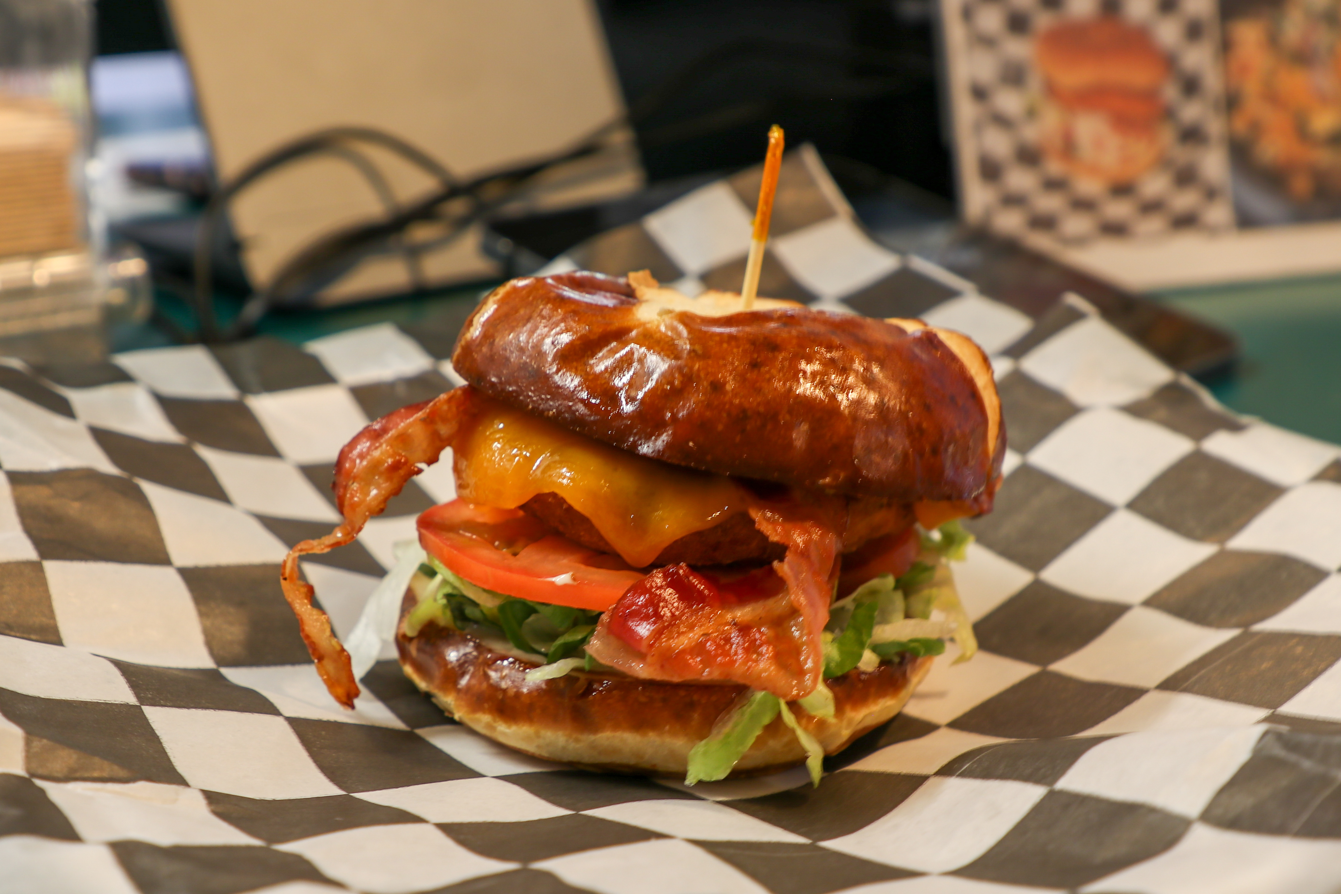 Pretzel Chicken Sandwich.