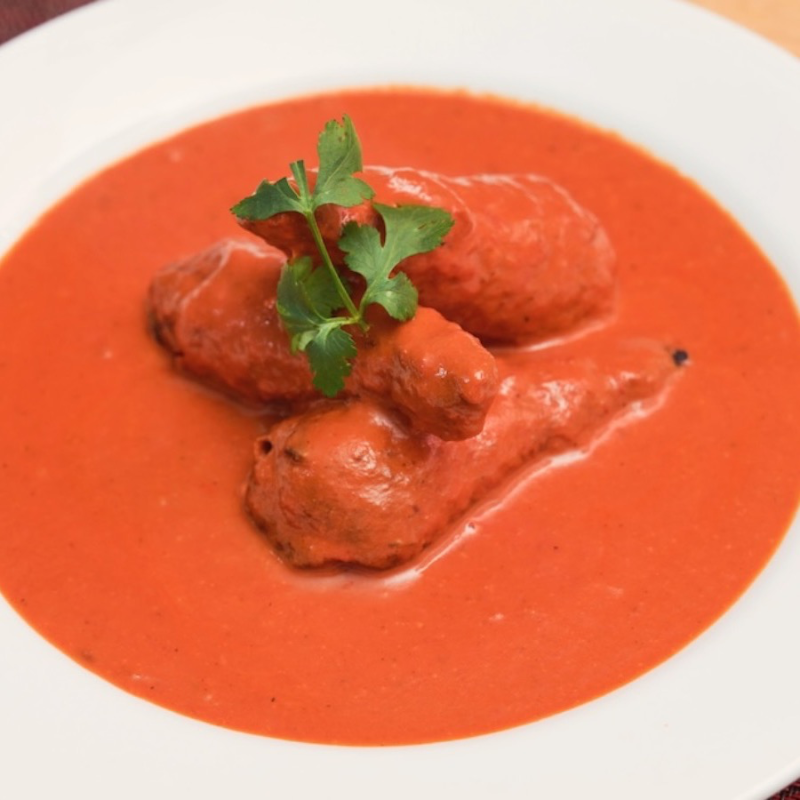 Vegan Drumstick Tikka Masala.