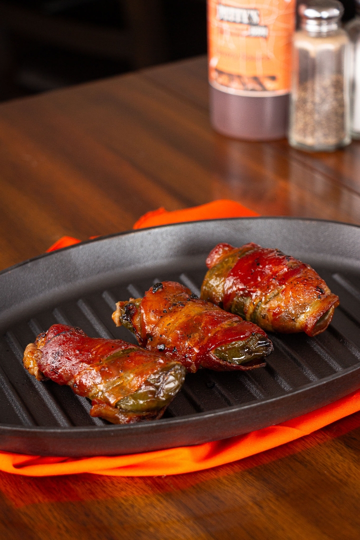 Bacon-Wrapped Jalapeno Poppers.
