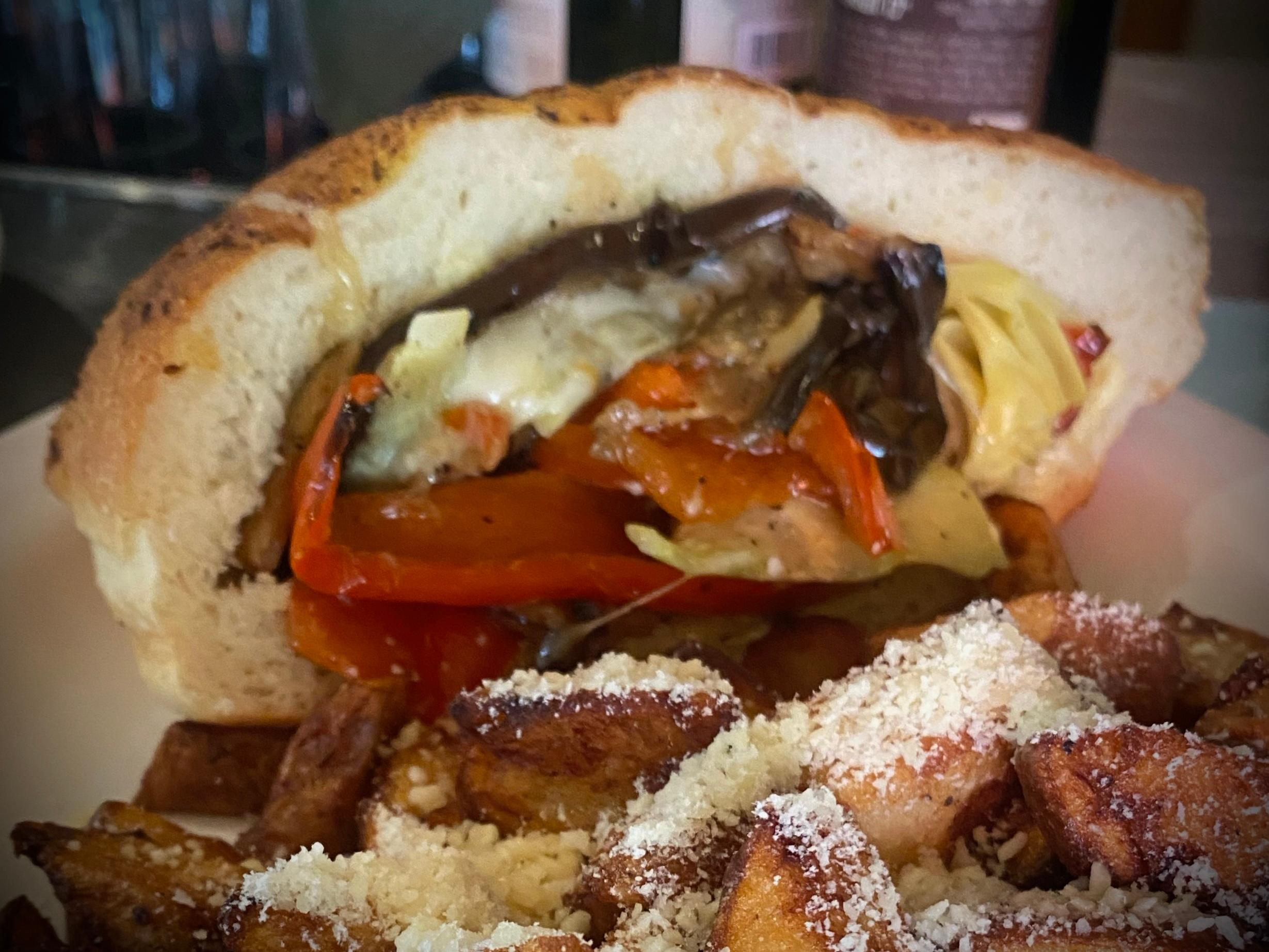 Eggplant Panini.