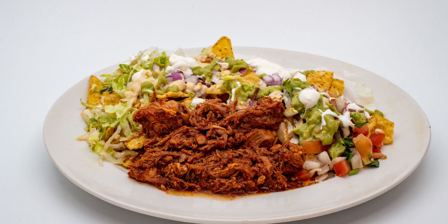 Spicy Chicken Nachos.