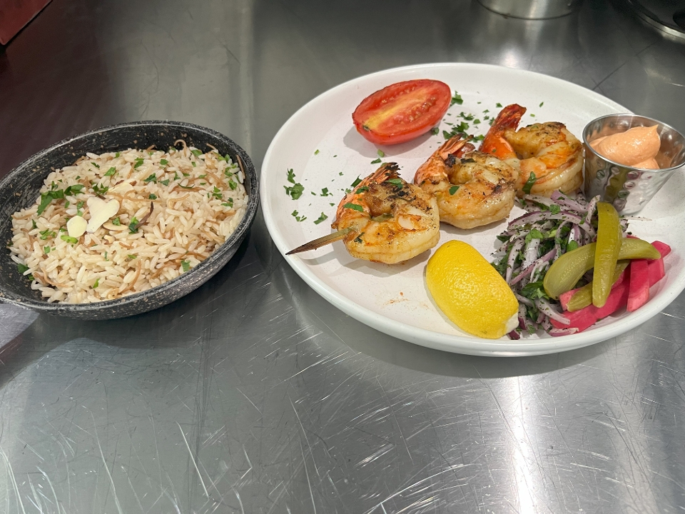 Prawn Kebab.