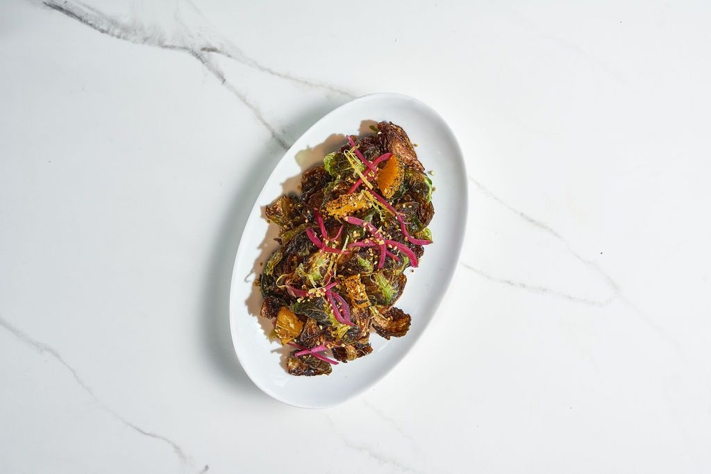 Crispy Brussels Sprouts Salad.