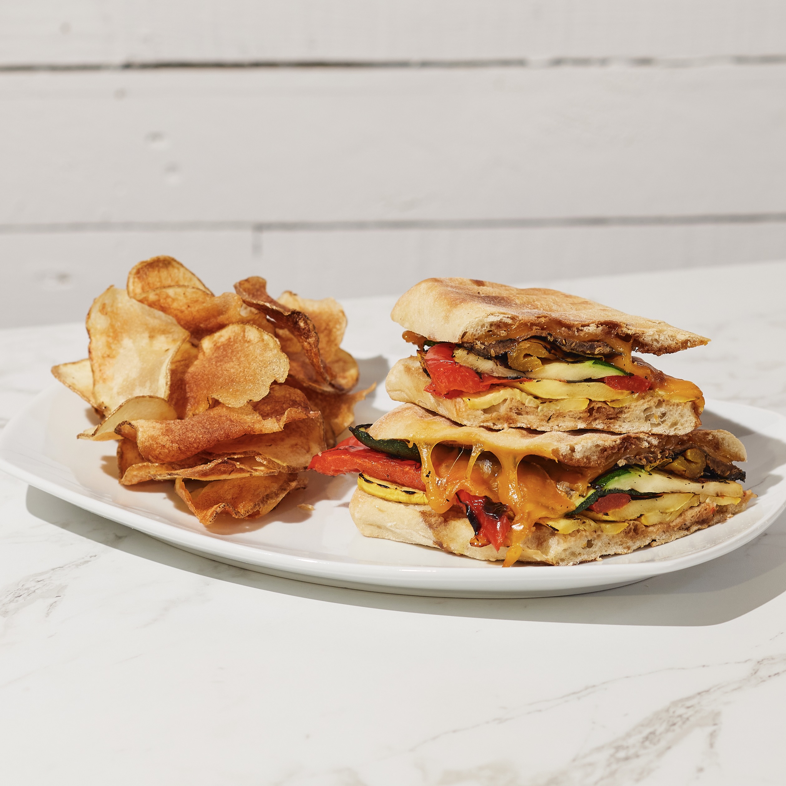 Vegetable & Cheddar Panini.