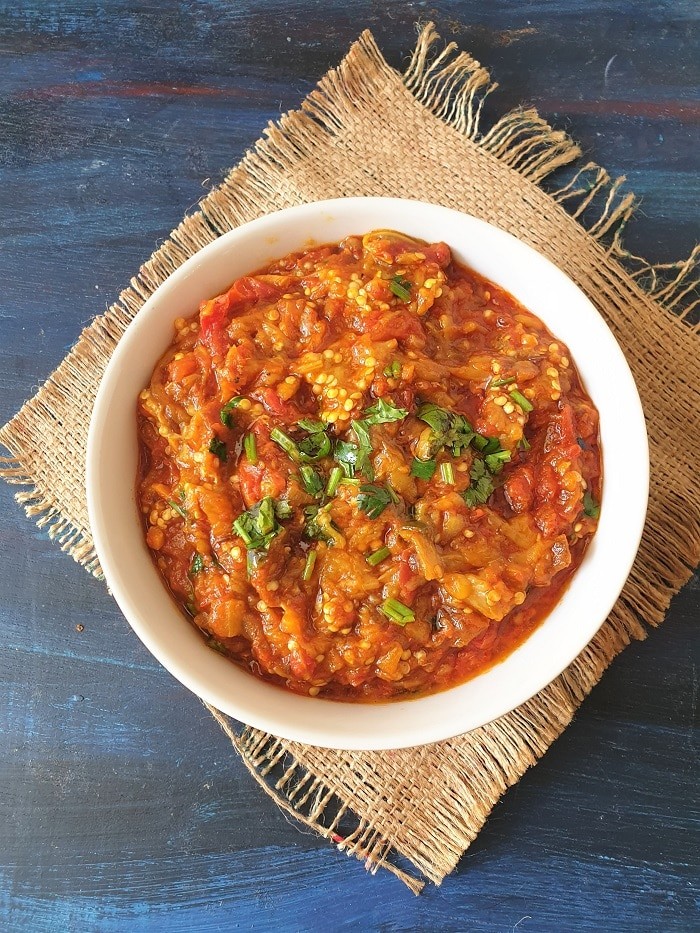 BAINGAN BHARTA.