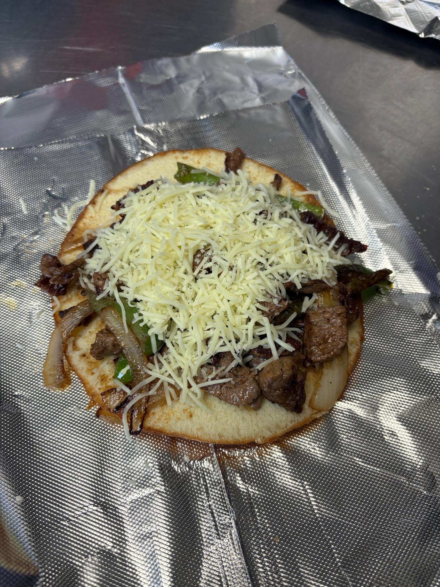 Donut Taco: Beef Fajita.