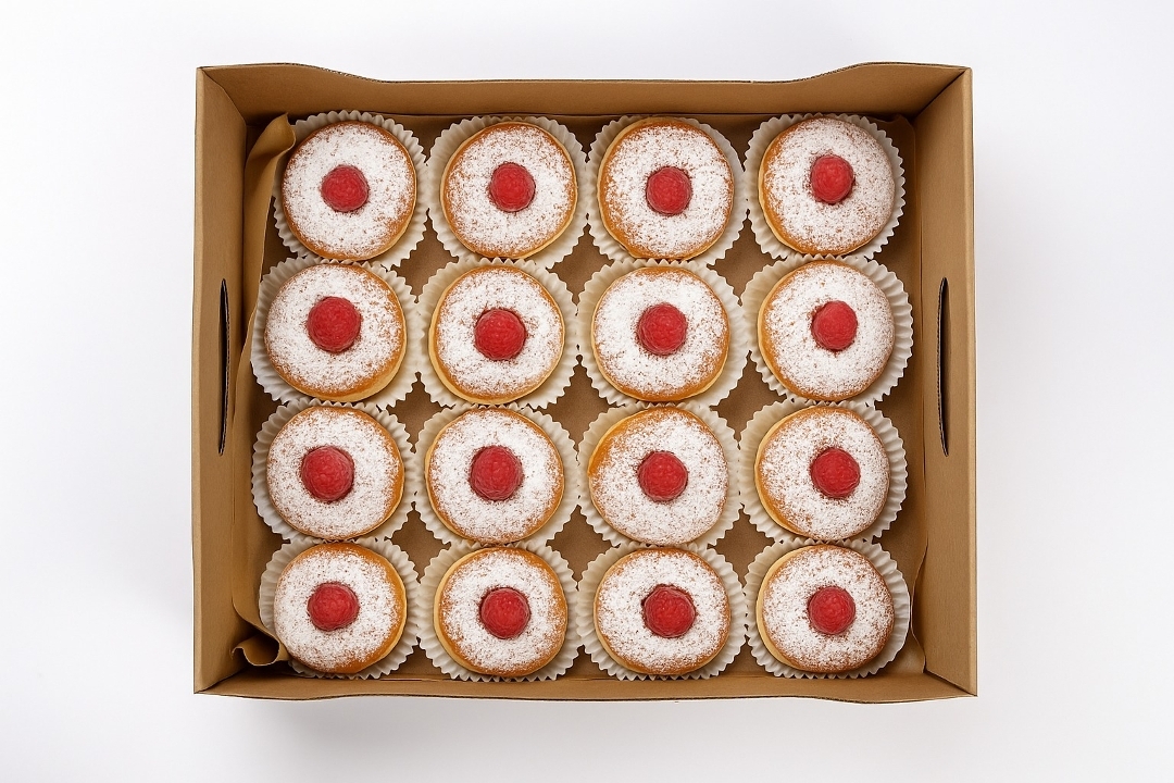 Raspberry Baby Bomboloni Platter.