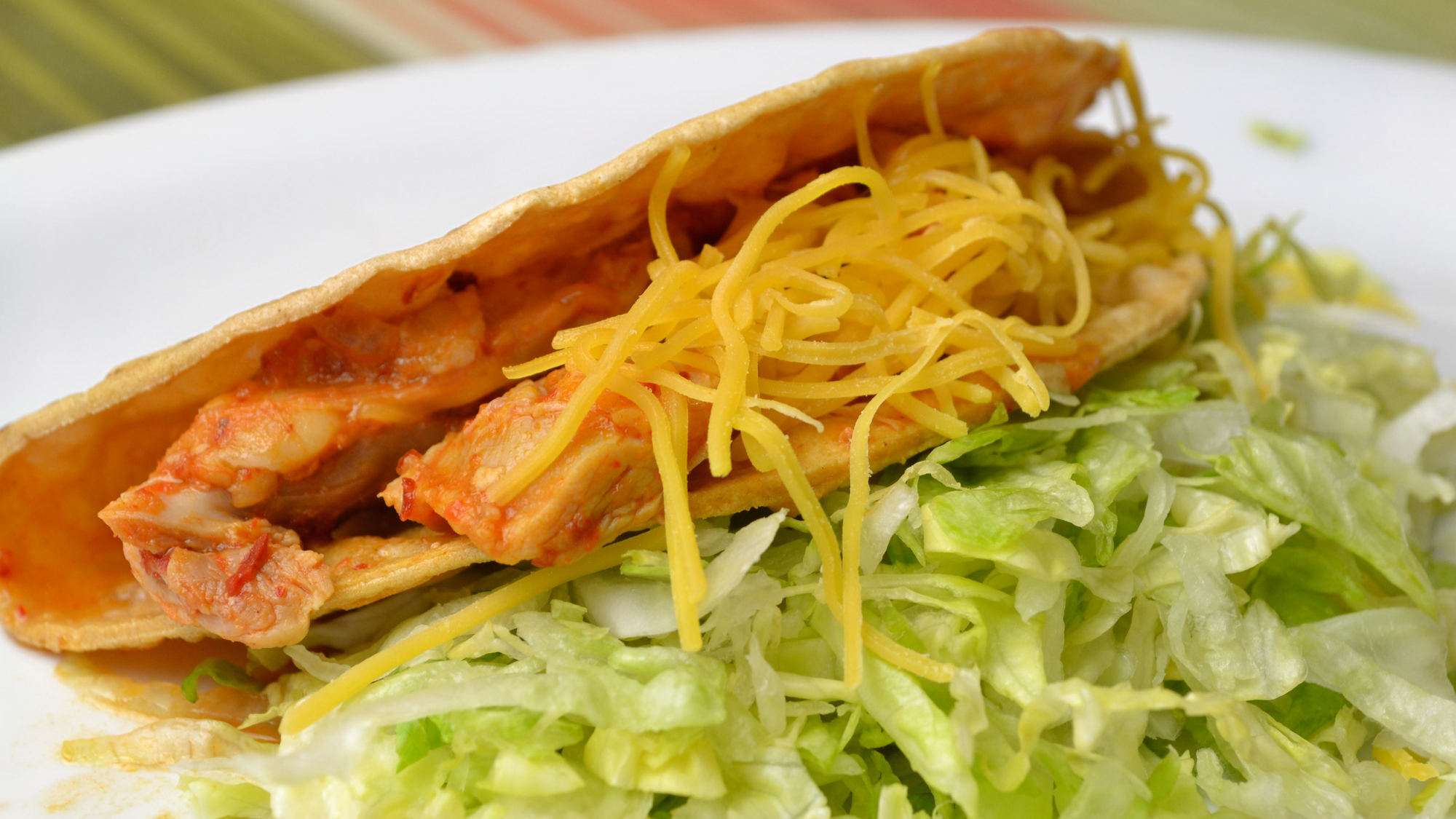 Hard Shell Chicken Taco.