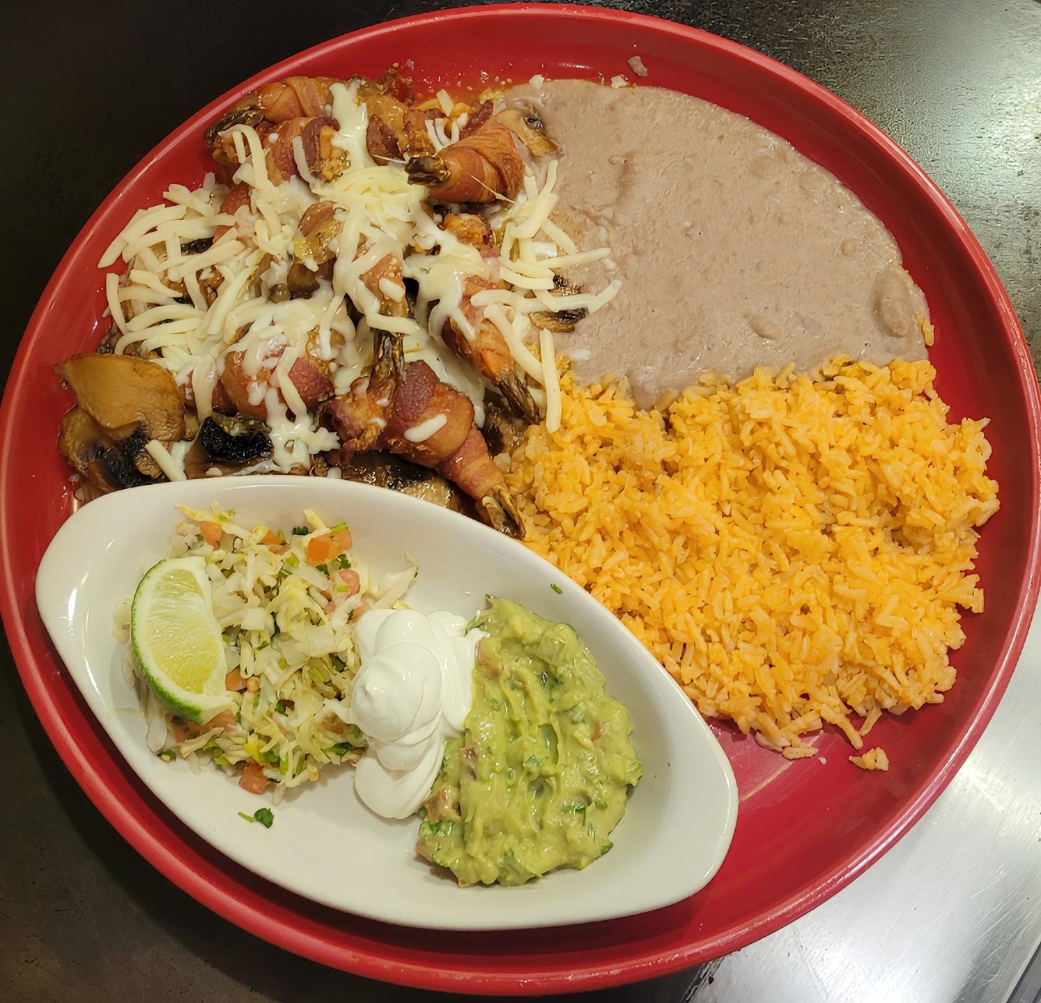 Camarones apretalados.