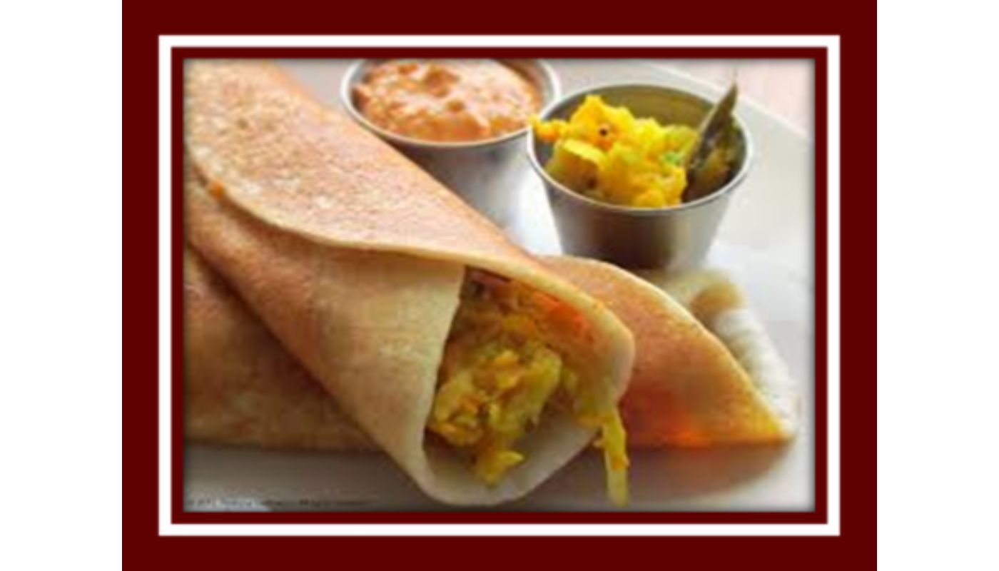 Masala Dosa - Vegan, Gluten free.